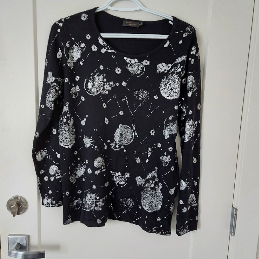 GOA black and silver sweater